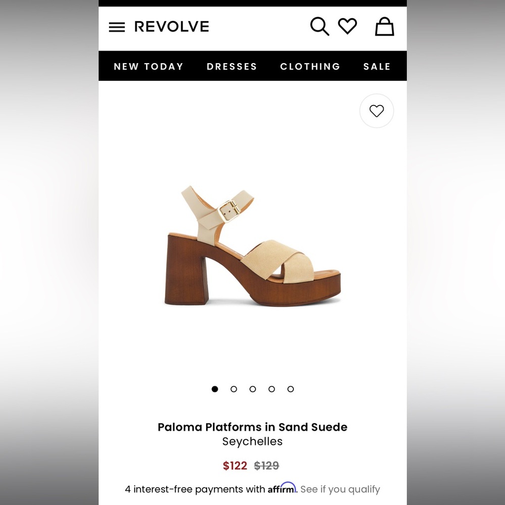 Seychelles Paloma Platforms in Sand Suede